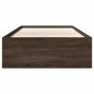 Preview: Bettgestell ohne Matratze Braun Eiche 90x190 cm Holzwerkstoff
