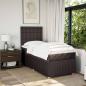 Preview: Boxspringbett mit Matratze Dunkelbraun 80x200 cm Stoff