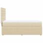 Preview: Boxspringbett mit Matratze Creme 80x200 cm Stoff