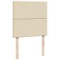 Preview: Boxspringbett mit Matratze Creme 90x200 cm Stoff