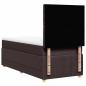Preview: Boxspringbett mit Matratze Dunkelbraun 90x200 cm Stoff