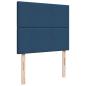 Preview: Boxspringbett mit Matratze Blau 120x190 cm Stoff