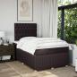 Preview: Boxspringbett mit Matratze Dunkelbraun 120x190 cm Stoff