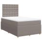 Preview: Boxspringbett mit Matratze Taupe 120x190 cm Stoff