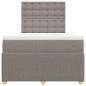 Preview: Boxspringbett mit Matratze Taupe 120x190 cm Stoff