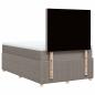 Preview: Boxspringbett mit Matratze Taupe 120x190 cm Stoff