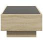 Preview: LED-Couchtisch Sonoma Eiche 90x50x30 cm Holzwerkstoff
