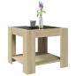 Preview: LED-Couchtisch Sonoma Eiche 53x53x45 cm Holzwerkstoff