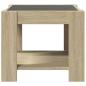 Preview: LED-Couchtisch Sonoma Eiche 53x53x45 cm Holzwerkstoff