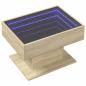 Preview: LED-Couchtisch Sonoma Eiche 70x50x45 cm Holzwerkstoff
