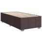 Preview: Boxspringbett mit Matratze Dunkelbraun 80x200 cm Stoff