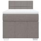 Preview: Boxspringbett mit Matratze Taupe 90x190 cm Stoff