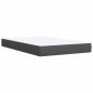Preview: Boxspringbett mit Matratze Dunkelgrau 120x200 cm Stoff