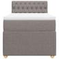 Preview: Boxspringbett mit Matratze Taupe 90x200 cm Stoff