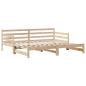 Preview: Tagesbett Ausziehbar mit Schubladen ohne Matratze 90x200 cm