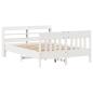Preview: Massivholzbett ohne Matratze Weiß 160x200 Kiefernholz