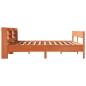 Preview: Massivholzbett ohne Matratze Wachsbraun 180x200 Kiefernholz