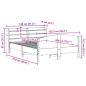 Preview: Massivholzbett ohne Matratze 120x200 cm Kiefernholz
