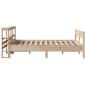 Preview: Massivholzbett ohne Matratze 150x200 cm Kiefernholz