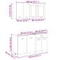 Preview: 4-tlg. Küchenschrank-Set Sonoma-Eiche Holzwerkstoff