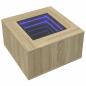Preview: LED-Couchtisch Sonoma-Eiche 60x60x40 cm Holzwerkstoff