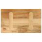 Preview: Tischplatte 50x20x2,5 cm Rechteckig Raues Massivholz Mango