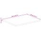Preview: Tischplatte 90x80x2,5 cm Rechteckig Raues Massivholz Mango