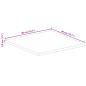 Preview: Tischplatte 40x40x3,8 cm Quadratisch Raues Massivholz Mango