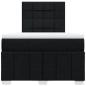 Preview: Boxspringbett mit Matratze Schwarz 120x190 cm Stoff
