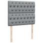 Preview: Boxspringbett mit Matratze Hellgrau 120x190 cm Stoff