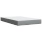 Preview: Boxspringbett mit Matratze Hellgrau 120x190 cm Stoff