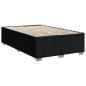 Preview: Boxspringbett mit Matratze Schwarz 120x190 cm Stoff