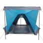 Preview: Tipi-Familienzelt 6 Personen Blau Wasserdicht