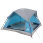 Preview: Campingzelt 4 Personen Blau Wasserdicht