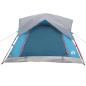 Preview: Campingzelt 4 Personen Blau Wasserdicht