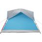 Preview: Campingzelt 4 Personen Blau Wasserdicht