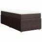 Preview: Boxspringbett mit Matratze Dunkelbraun 80x200 cm Stoff
