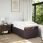 Preview: Boxspringbett mit Matratze Dunkelbraun 80x200 cm Stoff