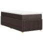 Preview: Boxspringbett mit Matratze Dunkelbraun 80x200 cm Stoff