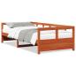 Preview: Tagesbett ohne Matratze Wachsbraun 90x200 cm Massivholz Kiefer