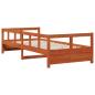 Preview: Tagesbett ohne Matratze Wachsbraun 90x200 cm Massivholz Kiefer