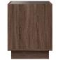 Preview: Nachttisch mit Infinity-LED Braun Eichen-Optik 40x40x50 cm