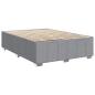 Preview: Boxspringbett mit Matratze Hellgrau 140x190 cm Stoff
