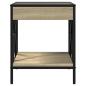 Preview: Nachttisch mit Infinity-LED Sonoma-Eiche 40x40x49 cm