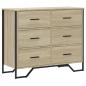 Preview: Kommode Sonoma-Eiche 91x35,5x74,5 cm Holzwerkstoff