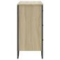 Preview: Kommode Sonoma-Eiche 91x35,5x74,5 cm Holzwerkstoff
