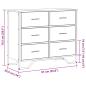 Preview: Kommode Sonoma-Eiche 91x35,5x74,5 cm Holzwerkstoff