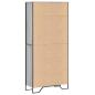 Preview: Bücherregal Grau Sonoma 80x31x169 cm Holzwerkstoff