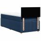 Preview: Boxspringbett mit Matratze Blau 90x200 cm Stoff