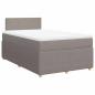 Preview: Boxspringbett mit Matratze Taupe 120x190 cm Stoff